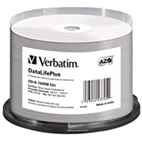 Verbatim CDR80 700MB 52x (50) Huso 43745 Blanco imprimible sin identificación